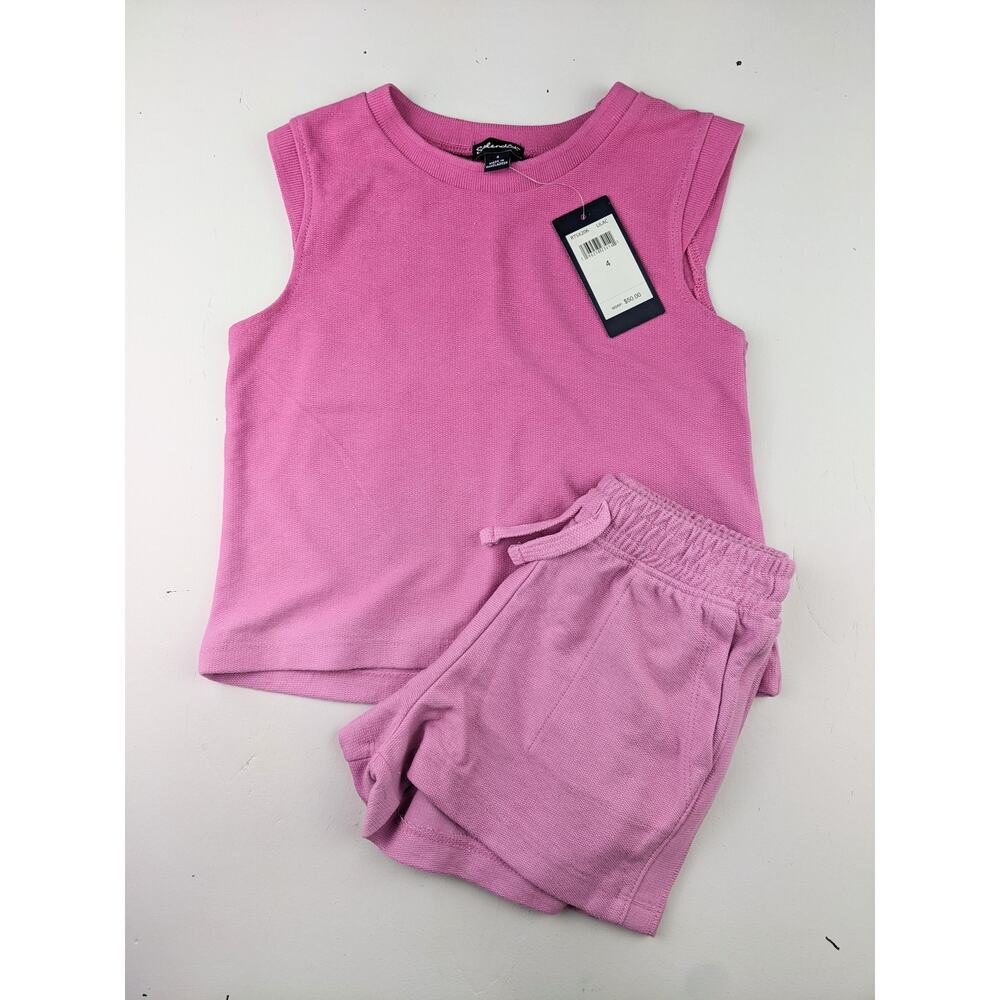 Splendid Pink Ombre Tank/Shorts Outfit Girls 4